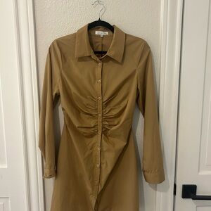 Emory Park Tan Long Sleeve Dress